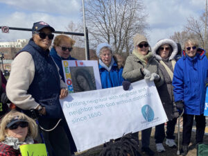 Sisters protesting